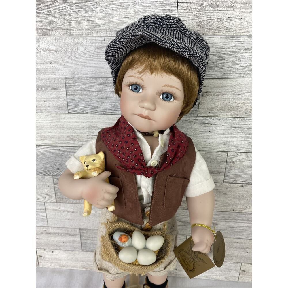 The Prestige Collection JIMMY Doll #0363/3500 Porcelain Original Box COA &Stand - Picture 2 of 15